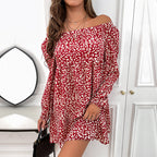 Off-shoulder Beach Skirt Floral Off-shoulder Dress